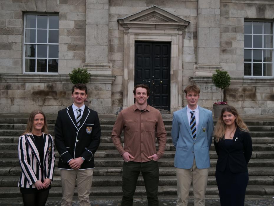 DULBC Captain Sophia Mulvihill, DUBC Captain Alfie Hales, Ryan Baird, UCDBC Captain Paul Flood, UCDLBC Captain Sarah Daly